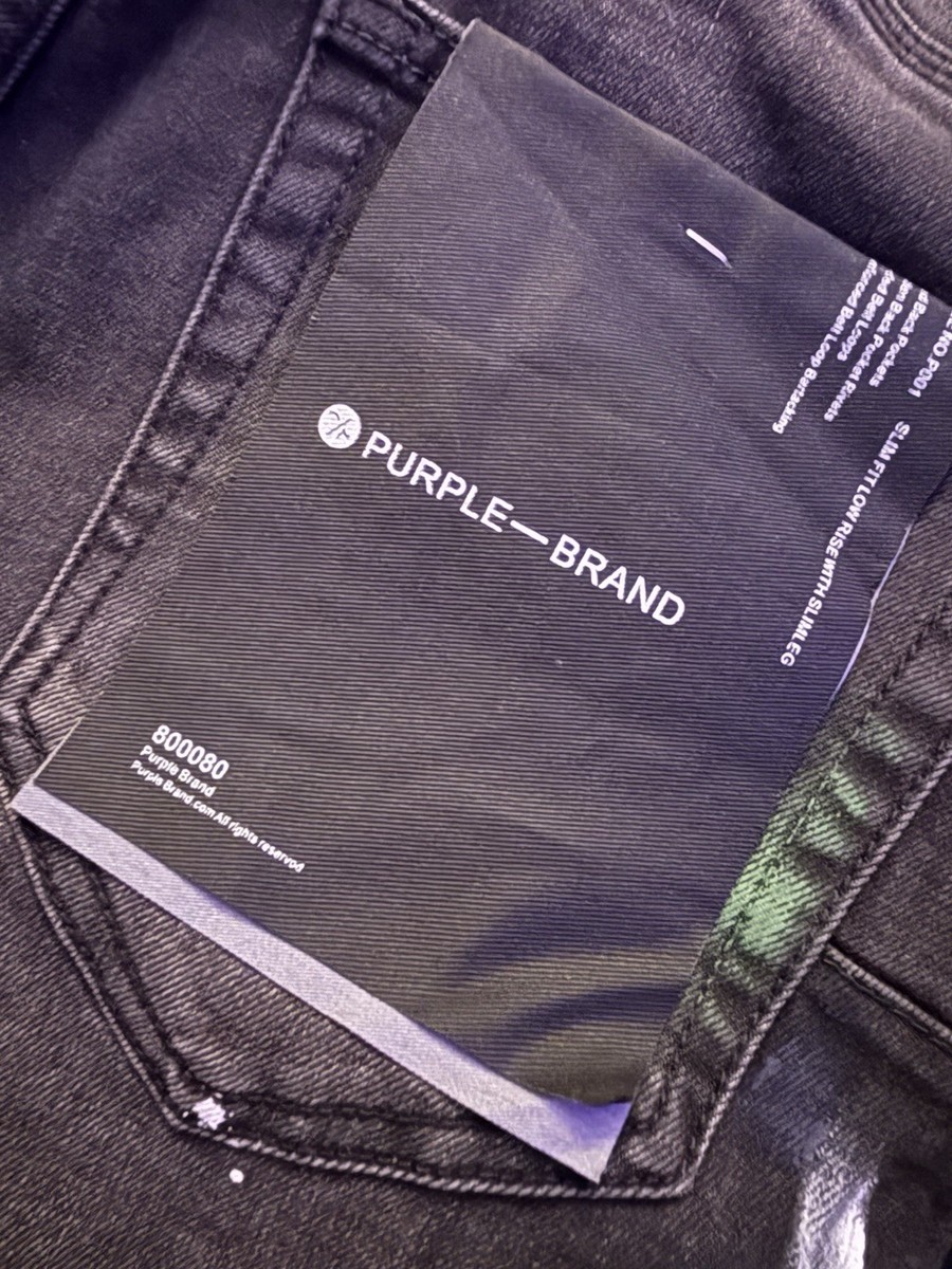 Purple Brand Distressed Paint-Splatter Jeans – Size 30 (New w