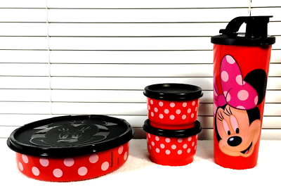 Tupperware Disney Minnie Mouse Lunch Set. New Rare! | eBay
