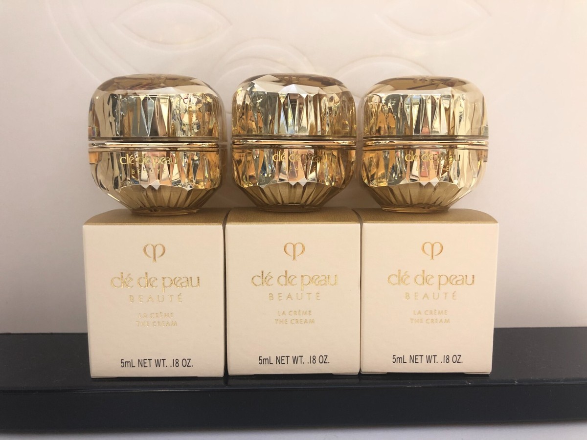 3X Cle de Peau Beaute La Creme Travel Size 5ml x 3 = 15ml TOTAL