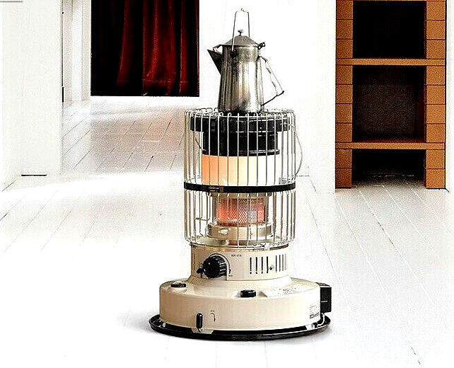Toyotomi Round Double Clean KR-47A Oil Stove Oil Heater Beige