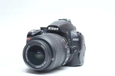 Nikon D3000 DSLR Camera Body W/ AF-S 18-55mm VR Lens 33 | eBay
