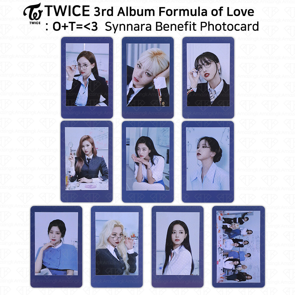 TWICE 3rd Album Formula of Love Official Photocard Synnara Benefit