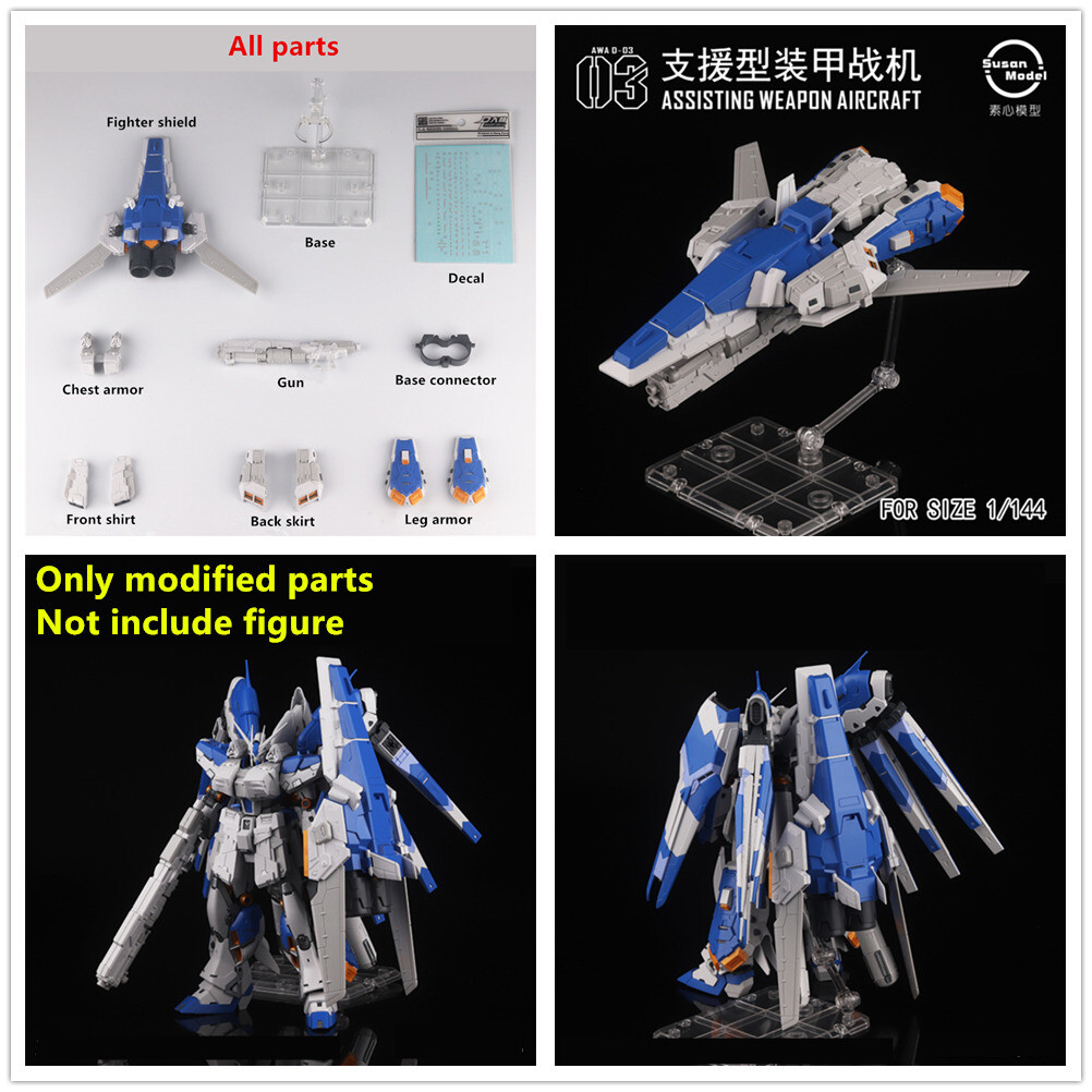 for RG 1/144 RX-93 v2 Hi-Nu HWS Heavy Weapon System Type Aircraft