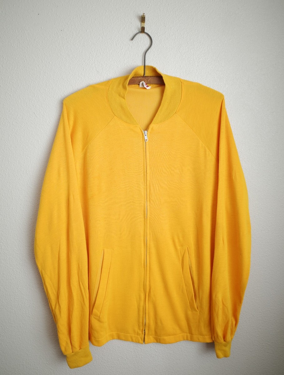 Vintage 60s Mason Sports Large Jersey Zip Shirt Athletic Wear