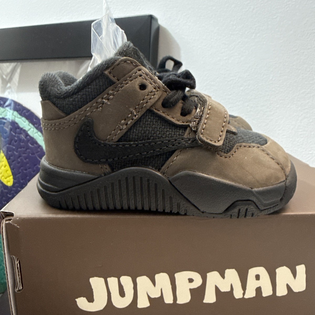 Air Jordan Jumpman Jack TR Travis Scott Size 4C Dark Mocha Toddler
