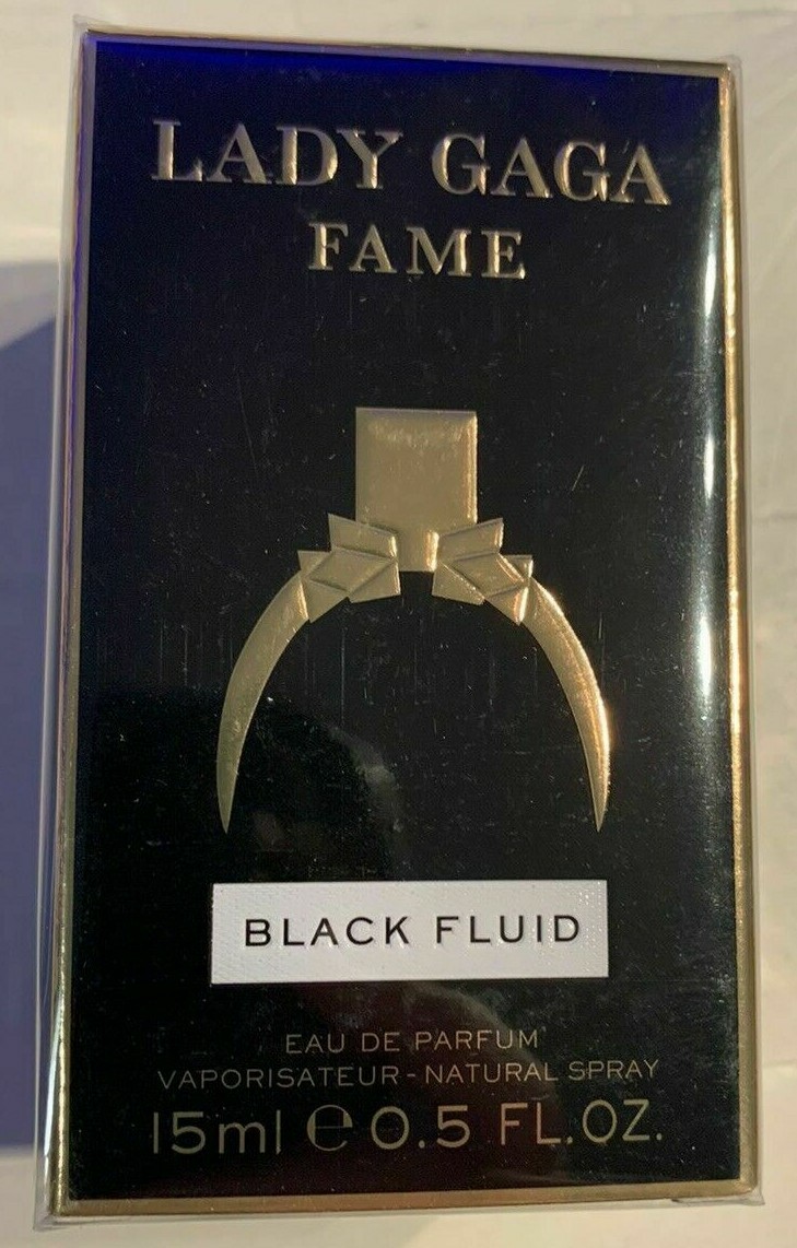 Lady Gaga Fame Black Fluid Perfume 0.5 fl oz ~ New & Sealed VHTF