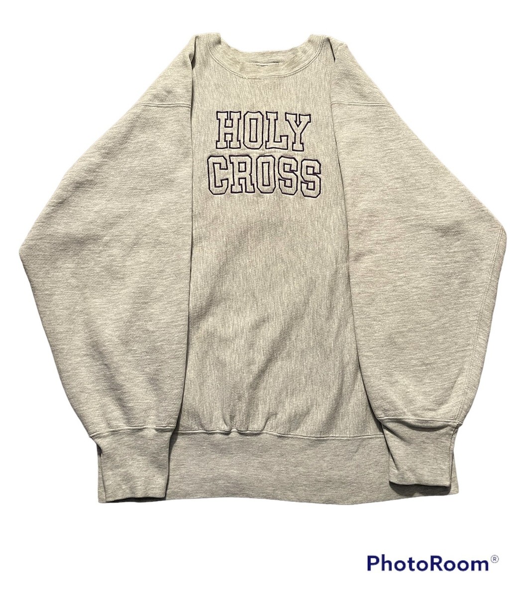 Vintage 80s 90s Holy Cross Champion Reverse Weave Crewneck