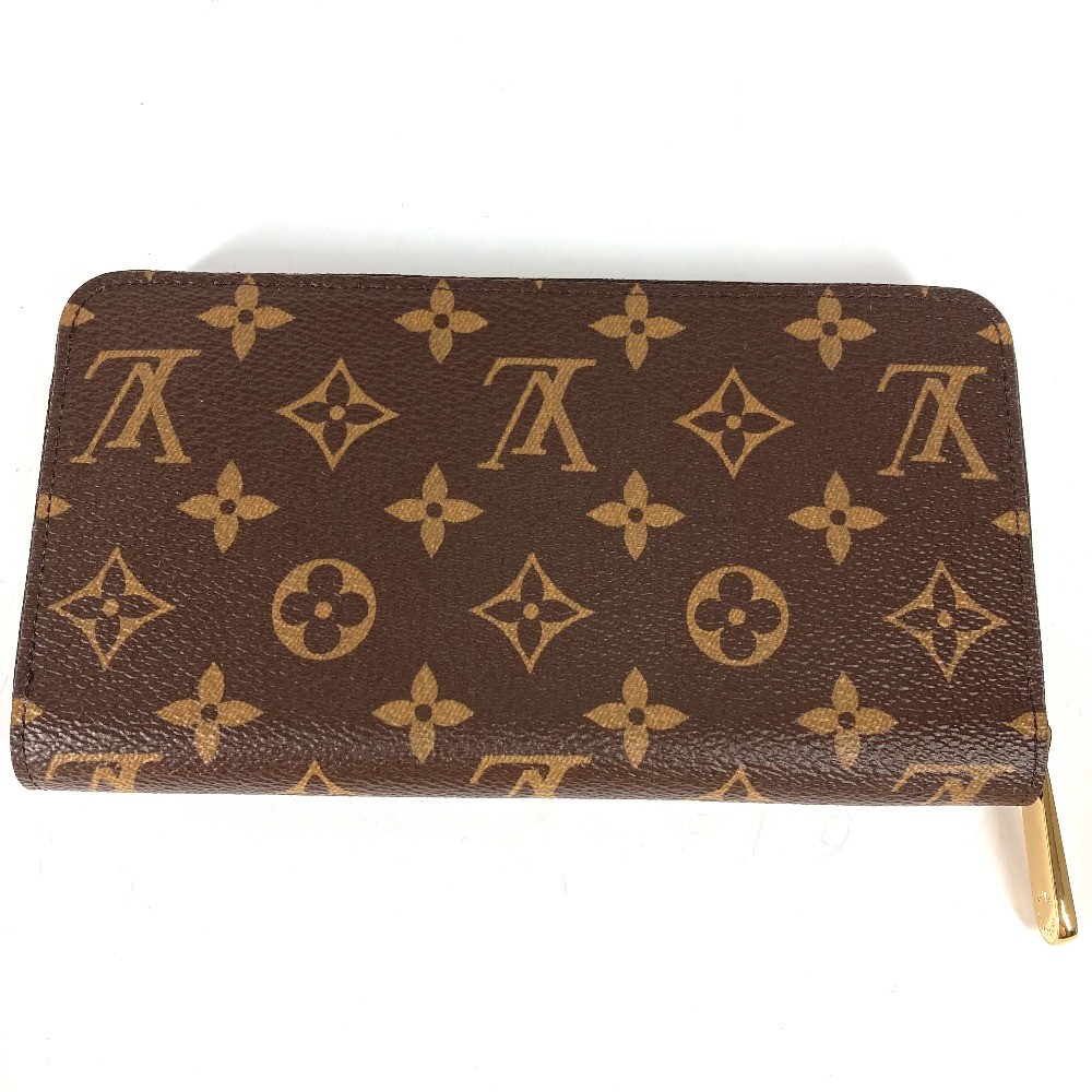 LOUIS VUITTON M41895 Monogram Zippy Wallet Zip Around Wallet Brown