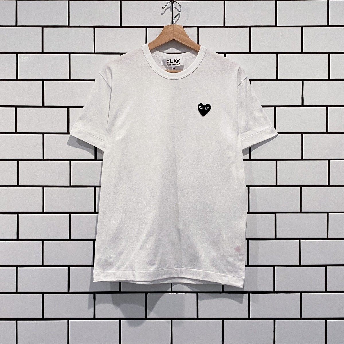 COMME DES GARCONS CDG PLAY BLACK HEART TEE WHITE AZ-T064-051-2 | eBay