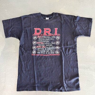 Vintage 90s DRI Shirt Punk Concert T-Shirt Dirty Rotten Imbeciles
