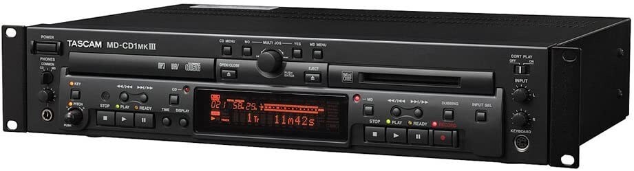 Tascam Combination Minidisc Recorder/CD Player MD-CD1MKIII AC100V