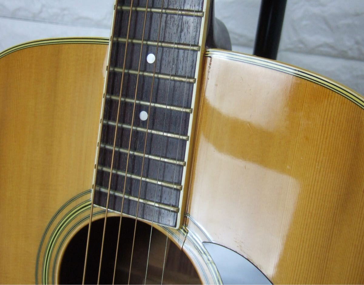 Acoustic Guitar Yamaki YM-500 Natural Made in Japan 1970s with