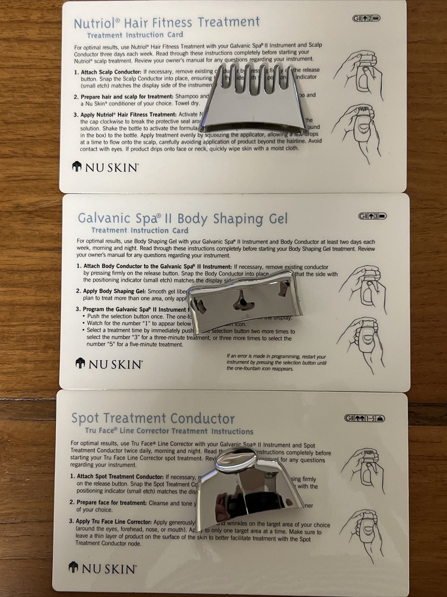 AUTHENTIC Nu skin Galvanic SPA System II (grooved Face) +3