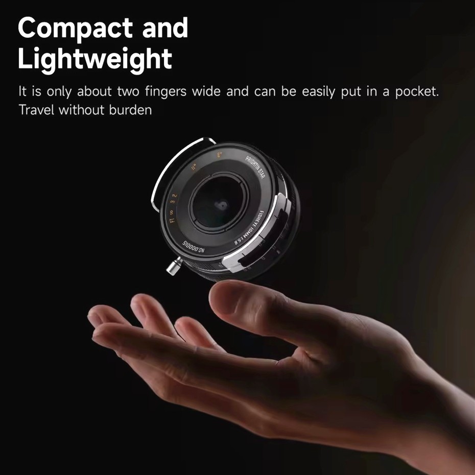 Brightin Star 10mm F5.6 Pro APS-C MF Fisheye Lens for Canon Nikon