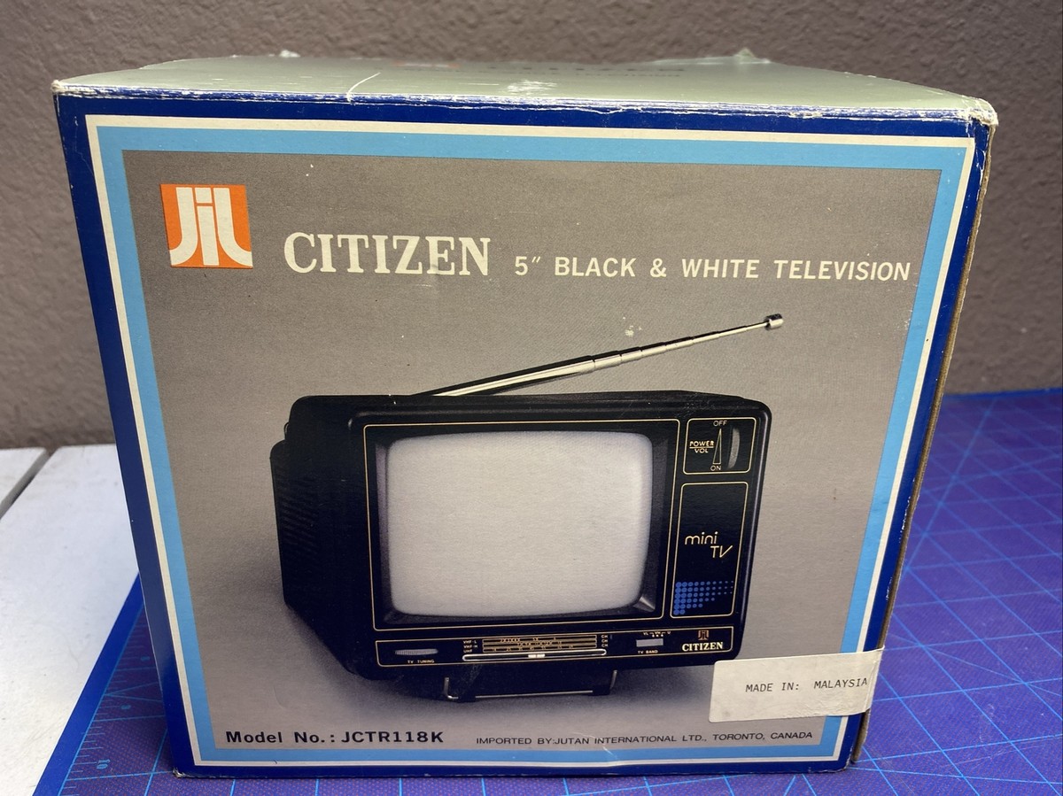 JIL citizen jctr118k 5” black television (rare) | eBay