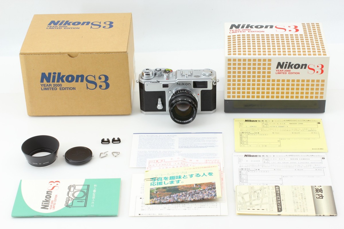 NikonS3未使用2000年モデル 50mm f⁄1.4、皮ケース他有り NikonS3未