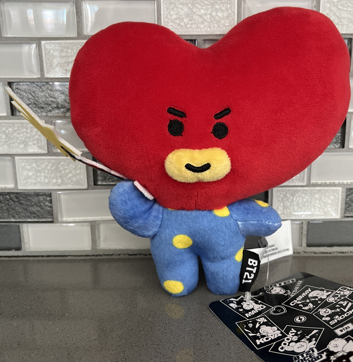 Official BT21 Line Friends SPACE TATA Plush / V BTS / Kawaii / 7