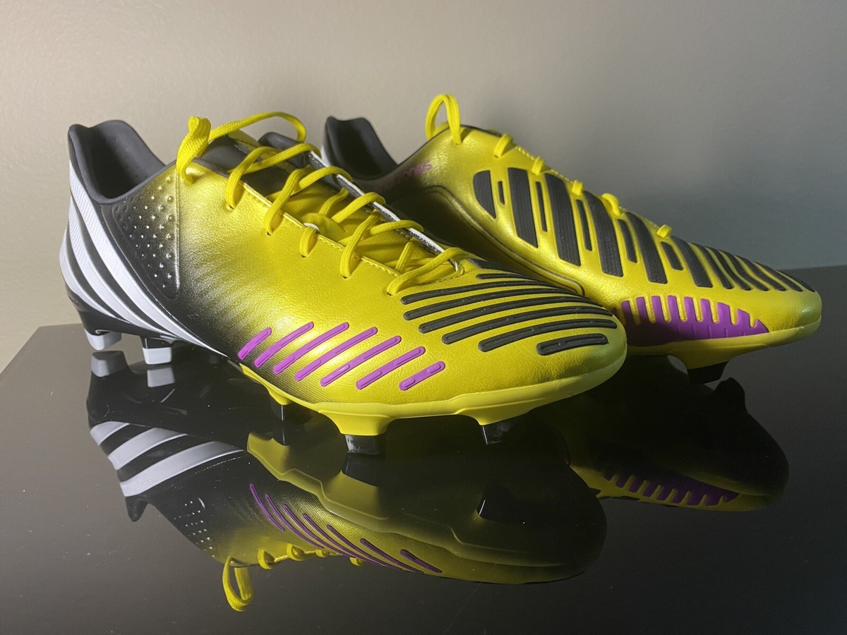 Adidas Predator LZ TRX FG Yellow Black Size 9 US 8.5 UK MiCoach