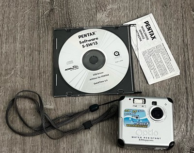 PENTAX Pentax Optio 33WR 3.2 MP Digital Camera - Silver TESTED