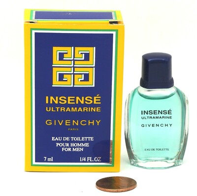 INSENSE Ultramarine by Givenchy EDT Splash Mini 7 ml~1/4 oz New in