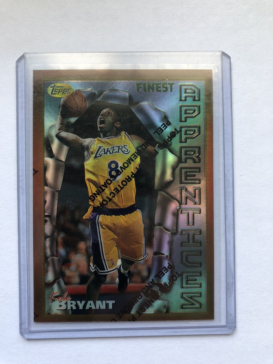 96/97 TOPPS FINEST #74 KOBE BRYANT ROOKIE REFRACTOR RC WITH PEEL