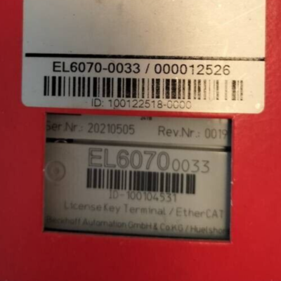BECKHOFF EL6070 0033 PLC Module It was kept in the factory as a