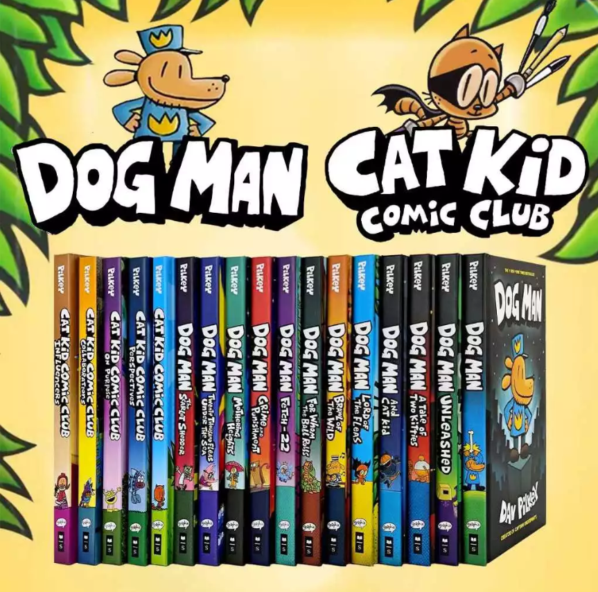 Dog Man Series 1-18 books set Dogman Children's Collection by Dav