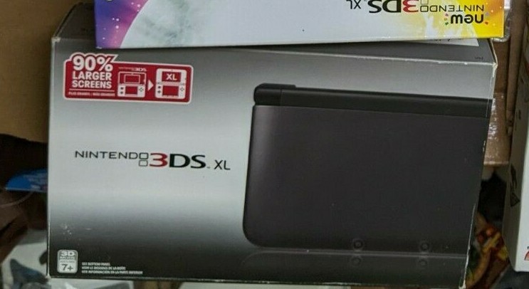 NEW Nintendo 3DS XL Black/Black Handheld System Console Original