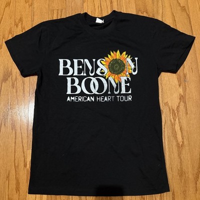 Benson Boone American Heart Tour 2025 Merch T Shirt with Date