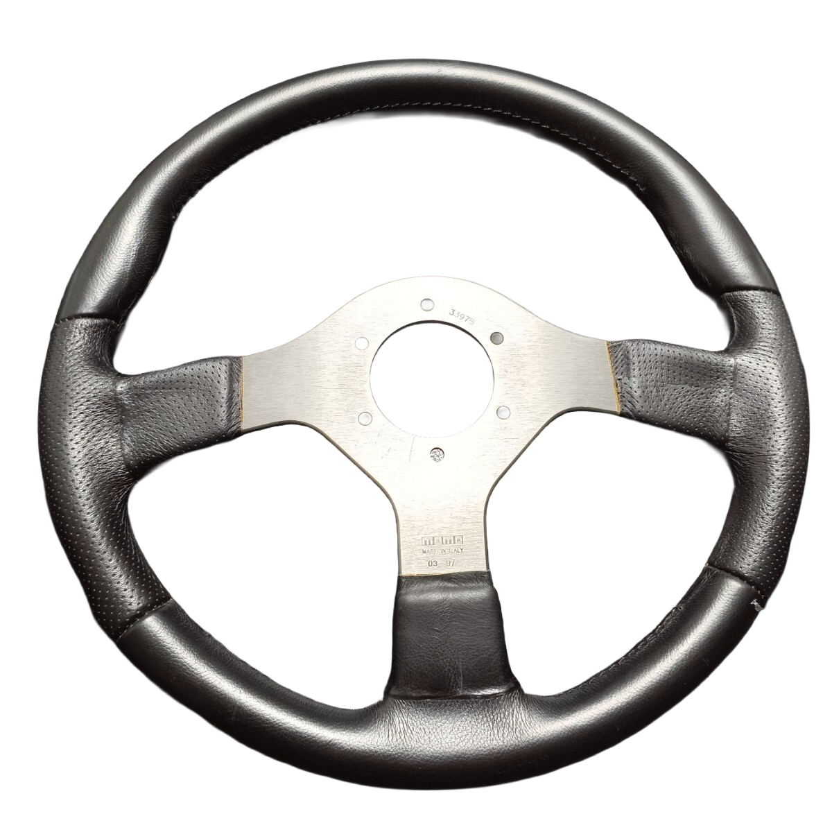 MOMO FIGHTER Steering Wheel 350mm Leather Italy 03-97 JDM EURO 86
