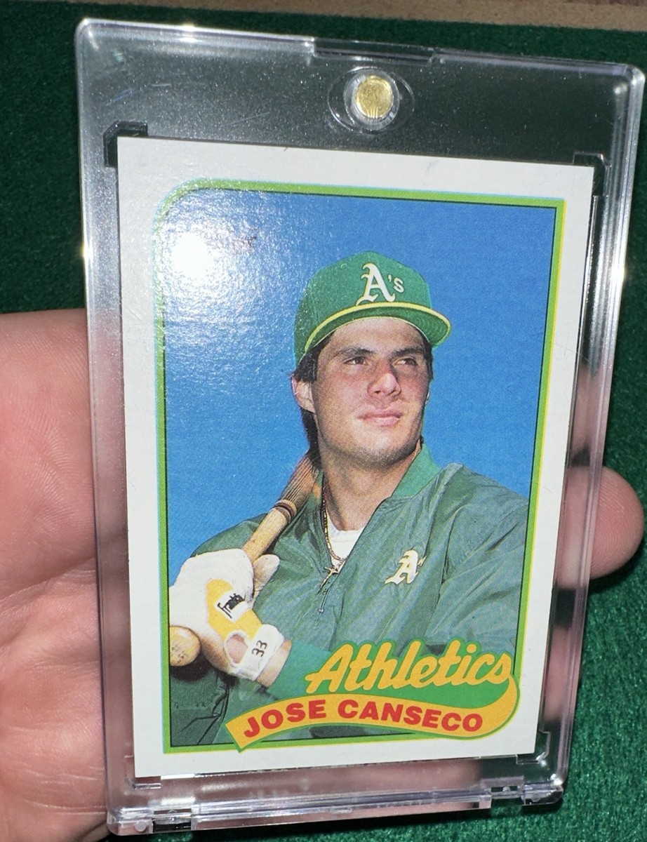 1989 Topps Jose Canseco #500 *ERROR CARD* *STATS CUTOFF and INK