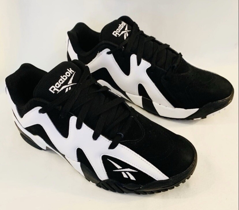 Size 7.5 - Reebok Kamikaze 2 OG 2021 Low Black White | eBay