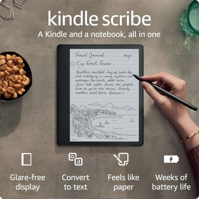 Amazon - Kindle Scribe Digital Notebook - 64GB with Pen - 2022