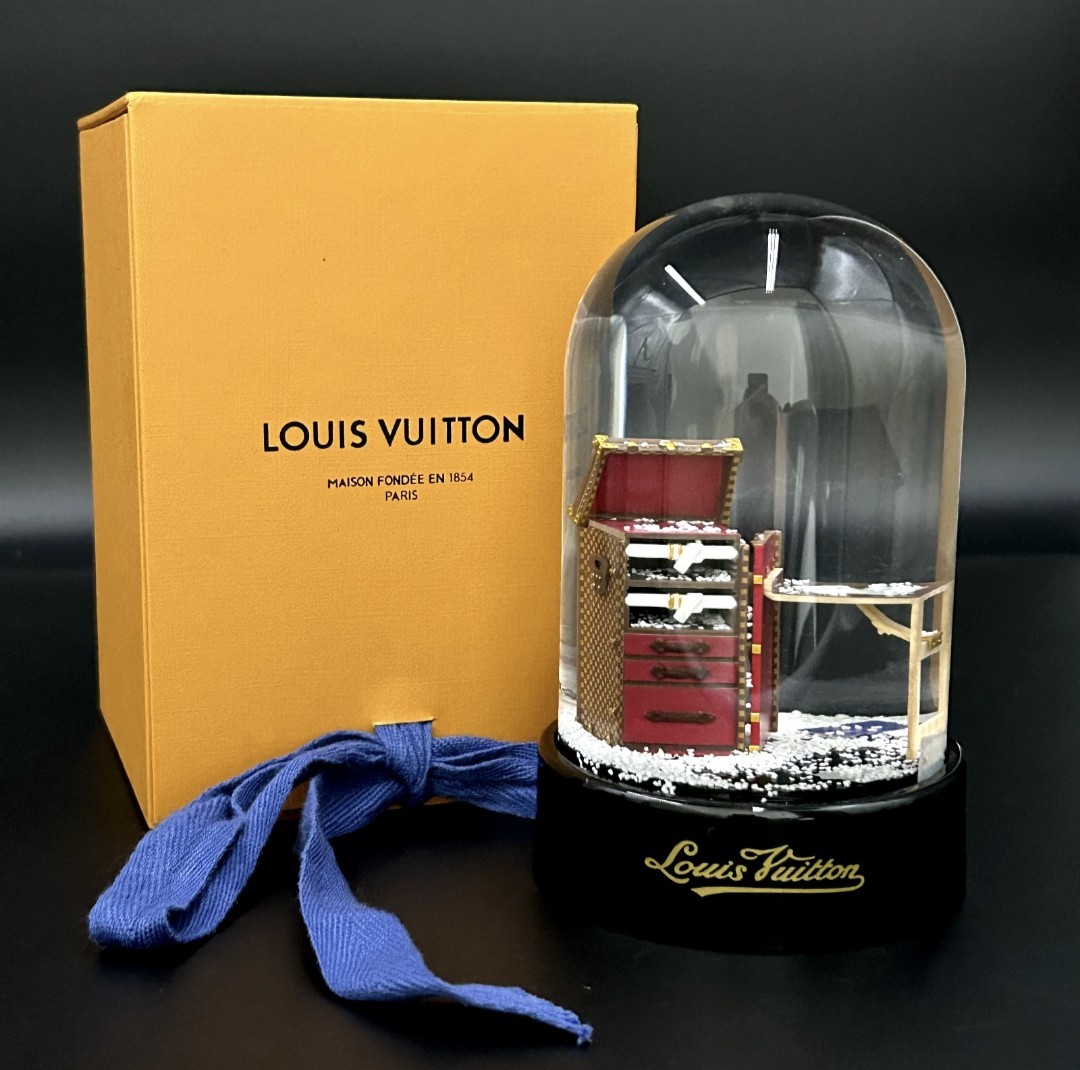 LOUIS VUITTON Damier Stokowski Trunk Snow Globe Dome VIP Limited