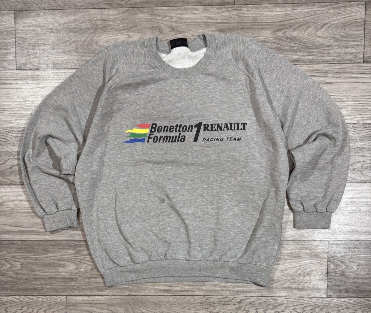 Vintage 1990's Benetton Racing Team Formula 1 Crewneck Sweatshirt
