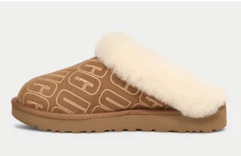Ugg Womens Cluggette UGG Graphic Slipper Size US 7 Chestnut | eBay