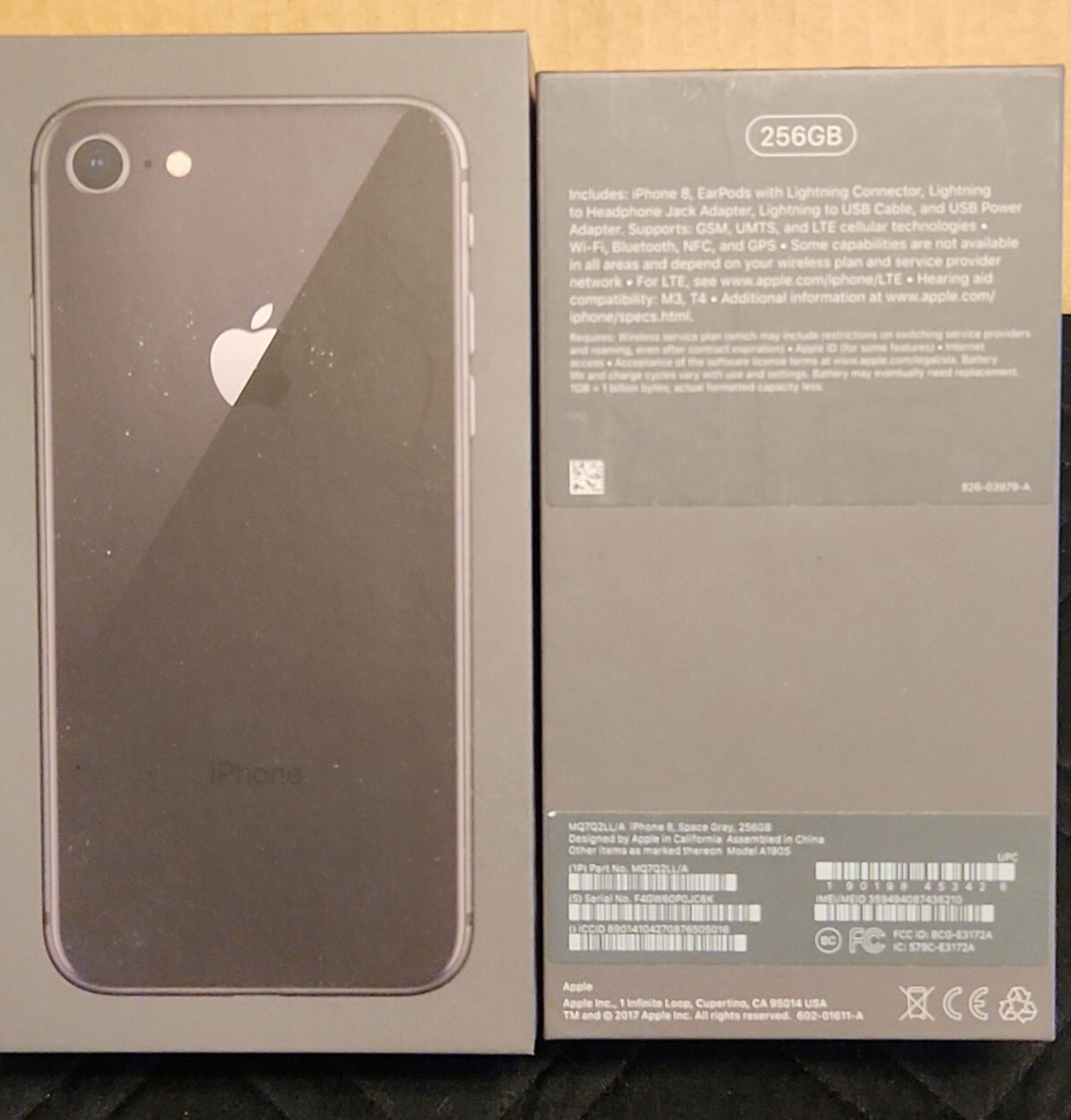 Apple iPhone 8 Box 256 GB ORIGINAL EMPTY BOX Only NO IPHONE NO