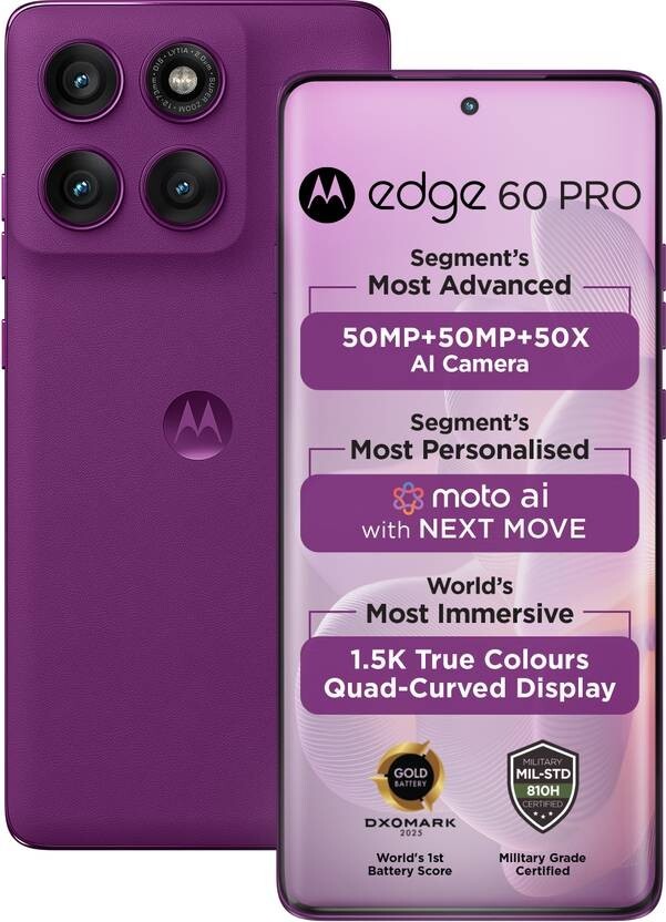 Motorola Edge 60 Pro DUAL-SIM 256GB ROM + 12GB RAM Global Version