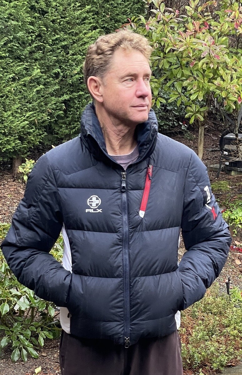 Ralph Lauren RLX Men's Size Medium Down & Feathers Jacket Navy