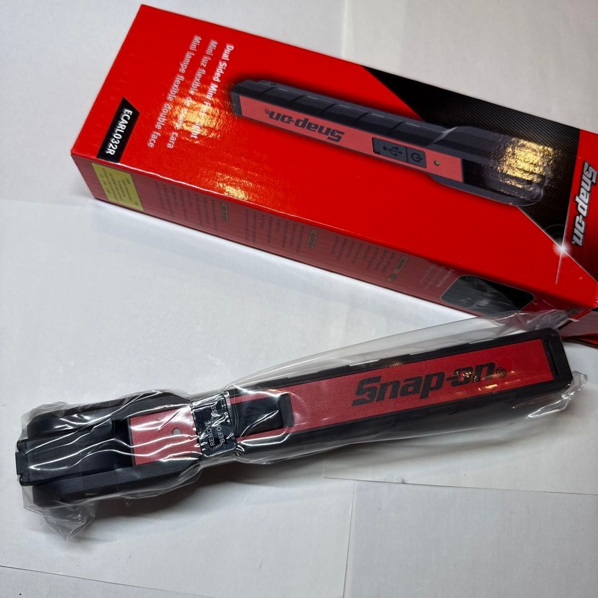 Snap-on ECARL032R 500 Lumen Dual-Sided Mini Flex Light Red