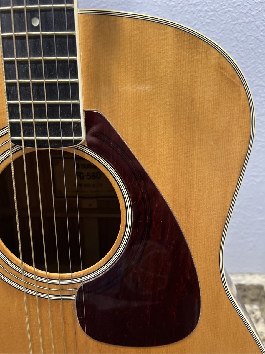 ⭐️Yamaha FG-580 Acoustic Guitar Side Jacaranda Green Label Japan