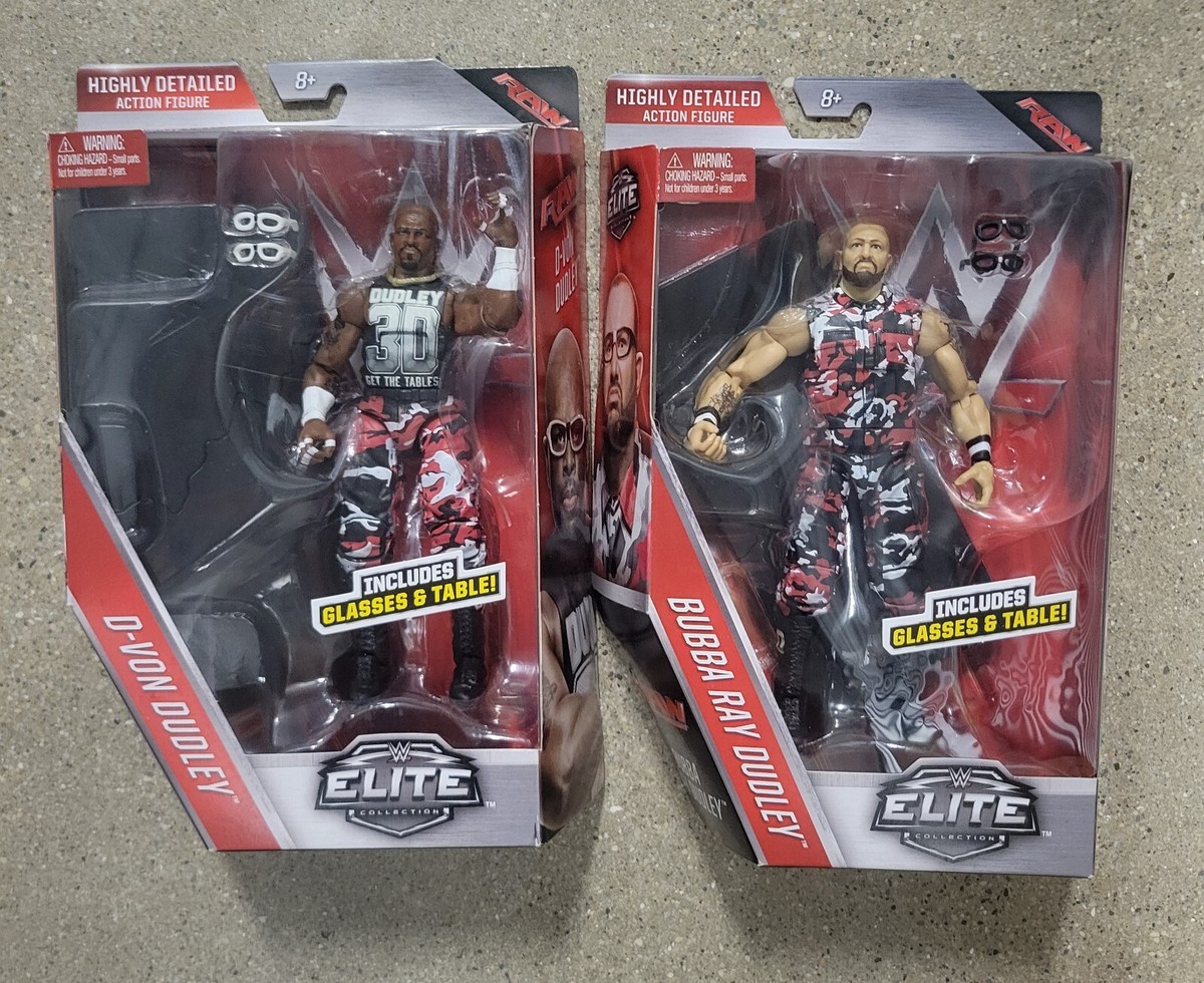 WWE Mattel Elite Dudley Boyz Figure Set 45 D-Von Bubba Ray Team 3D