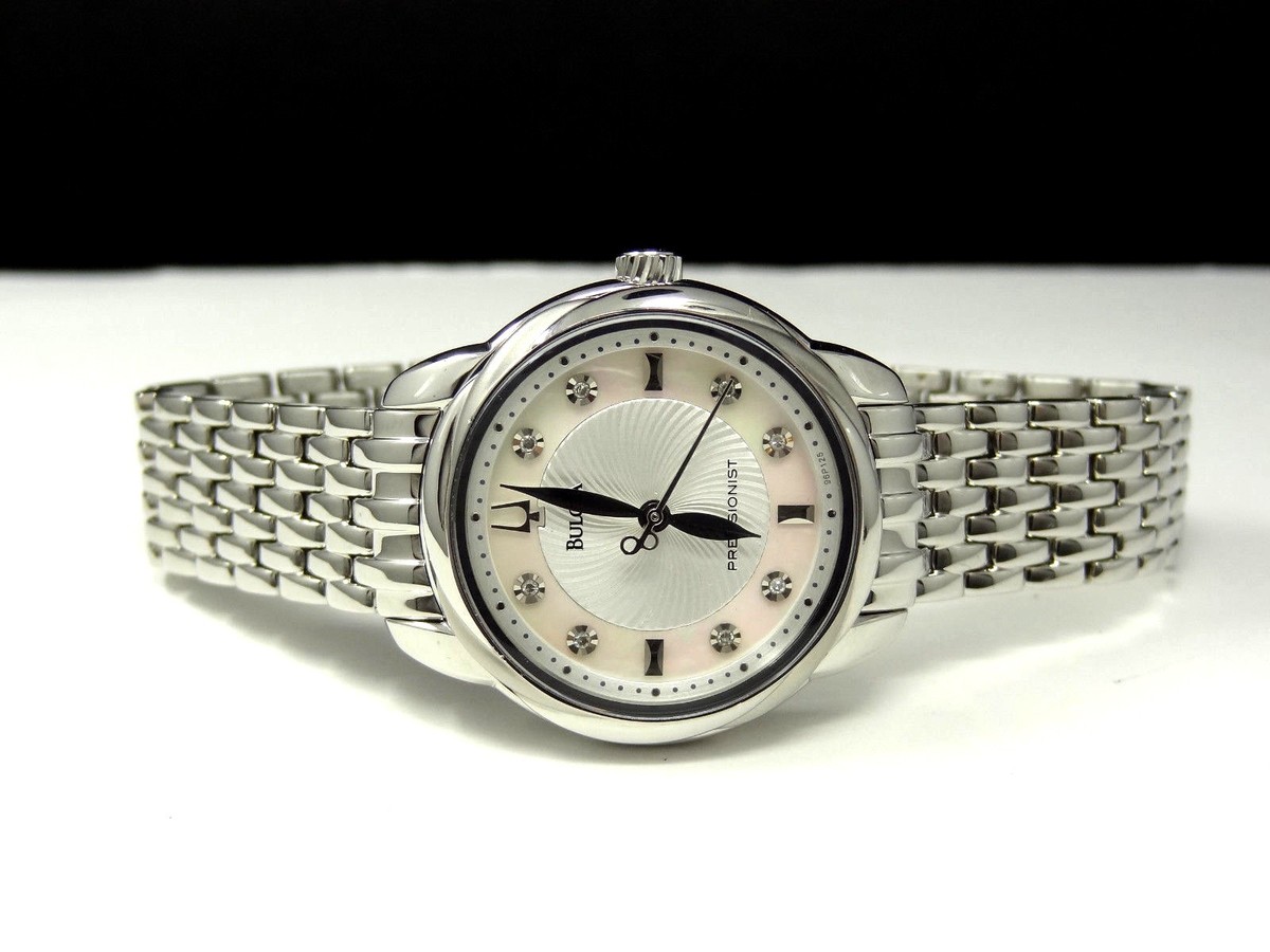 Bulova 96P125 Precisionist Brightwater Mother-of-Pearl Diamond