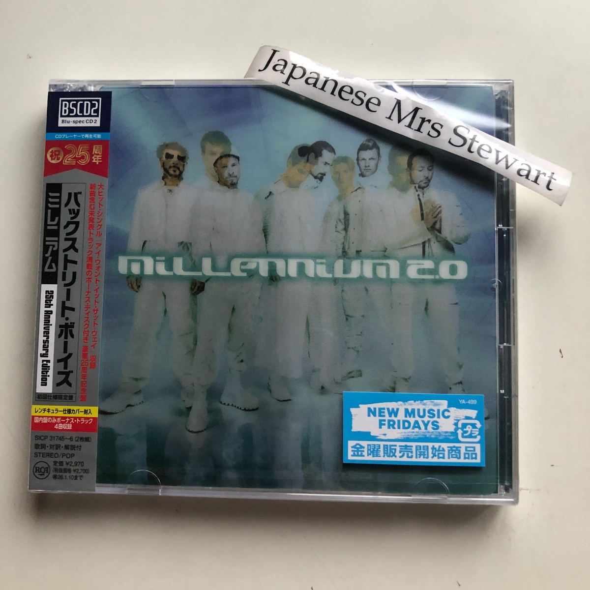 Backstreet Boys Millennium 2.0 25th Anniversary Japan Blu-spec 2CD