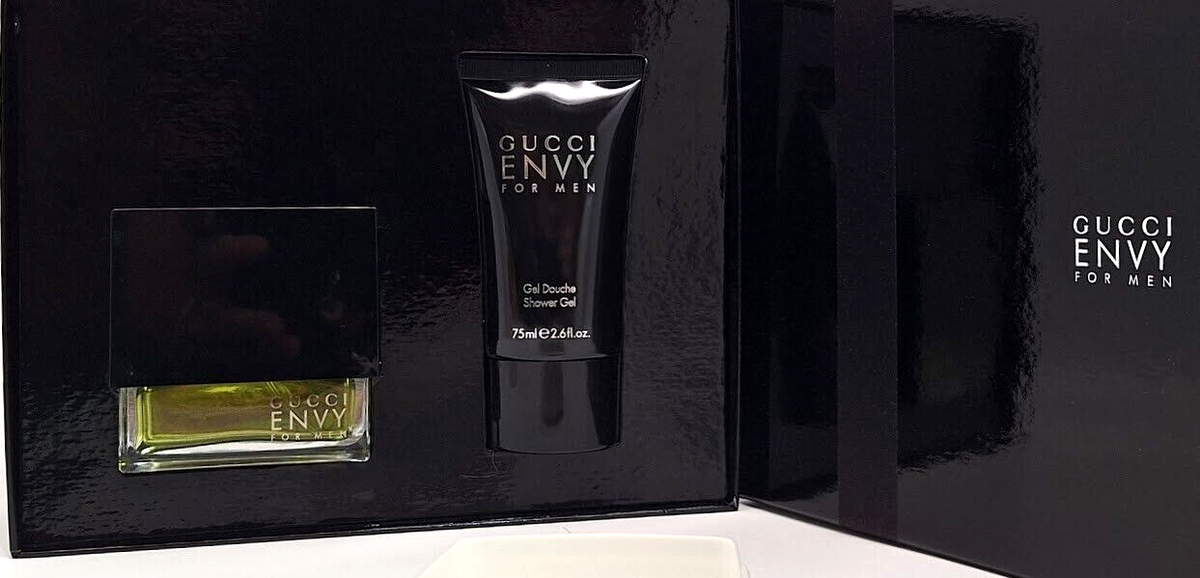 ❤️GUCCI ENVY FOR MAN SET EDT 1.7 oz 50 ml & Shower Gel,SCANNON