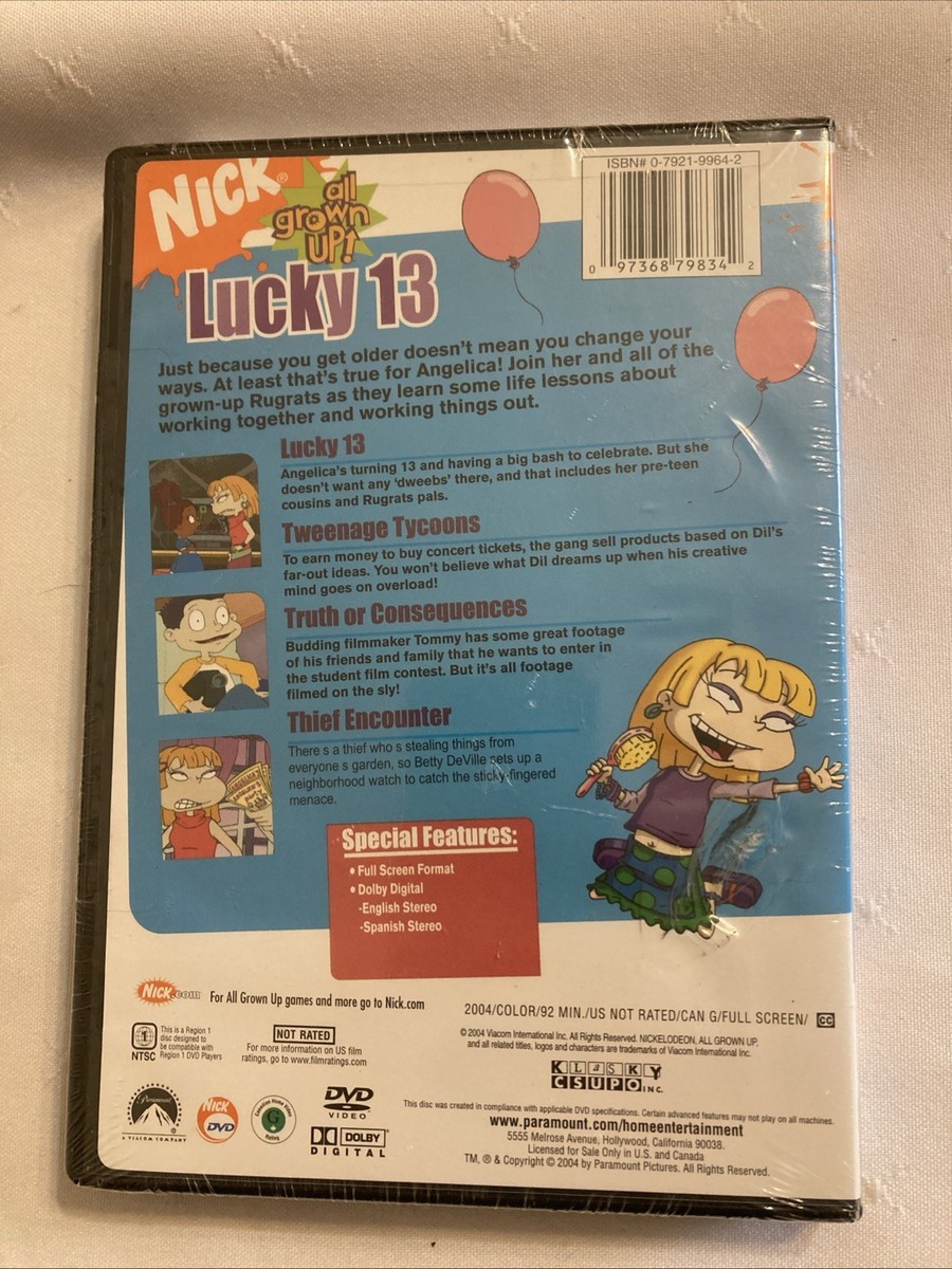 Rugrats All Grown Up - Lucky 13 (DVD, 2004) for sale online | eBay