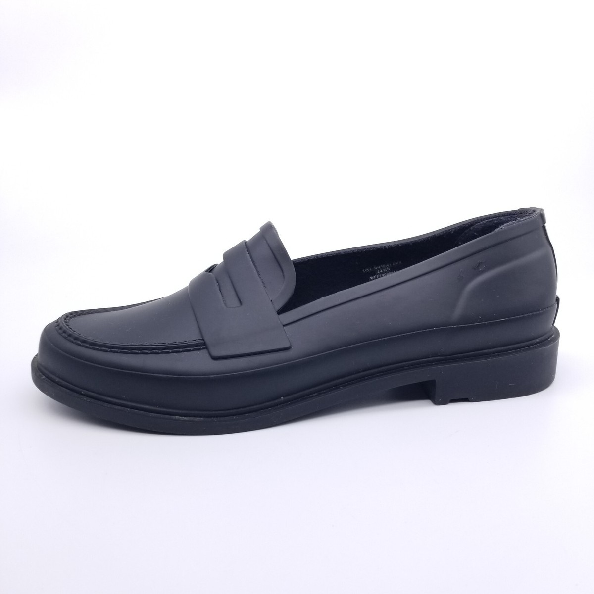 Hunter Loafer Women's 9 Black Penny Slip-On Shoes Rubber Matte