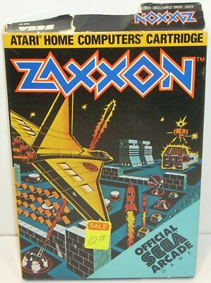 Atari 400/600XL/800XL Computer ZAXXON Video Game w/ Box Manual