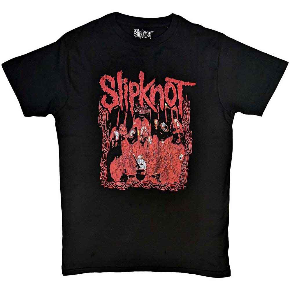 Official Slipknot T Shirt Band Frame Album Mens Black Rock Metal