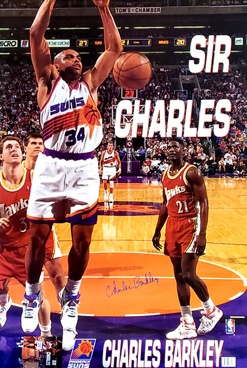 Charles Barkley SIR CHARLES SLAM 1993 Phoenix Suns Vintage